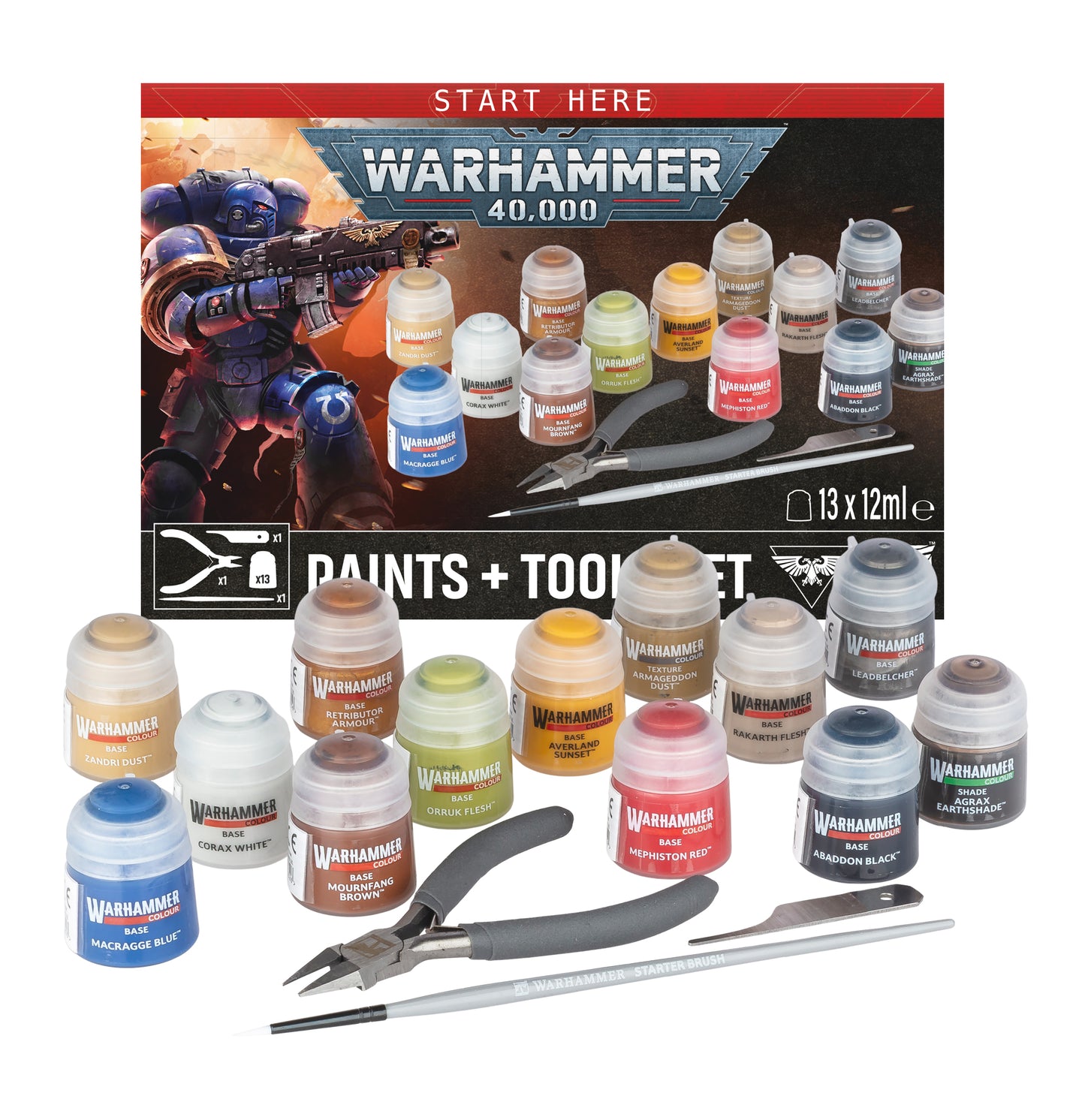 Warhammer 40K: Paints + Tools (Pre-Order 25/7/26)