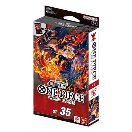 One Piece Card Game: Starter Deck Display – RED/BLACK Sabo [ST-35]