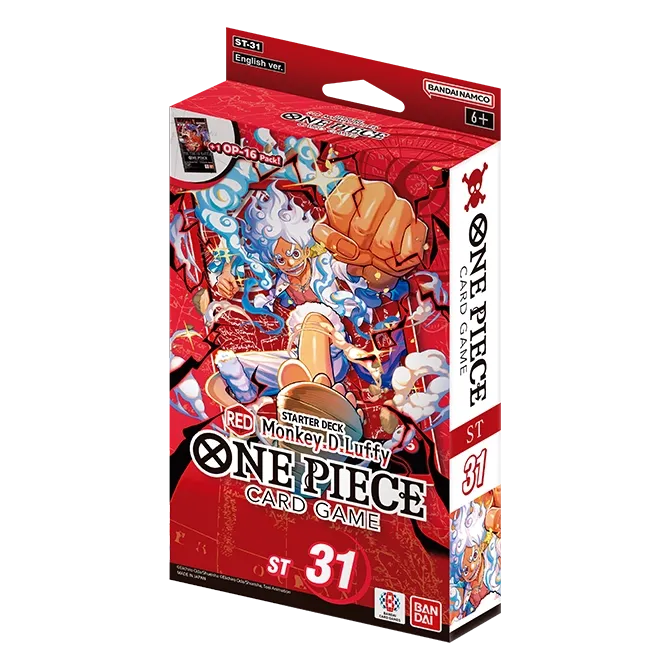 One Piece Card Game: Starter Deck Display – RED Monkey.D.Luffy [ST-31] (Preorder)