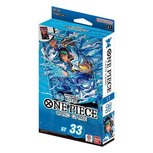 One Piece Card Game: Starter Deck Display – BLUE Kuzan [ST-33]