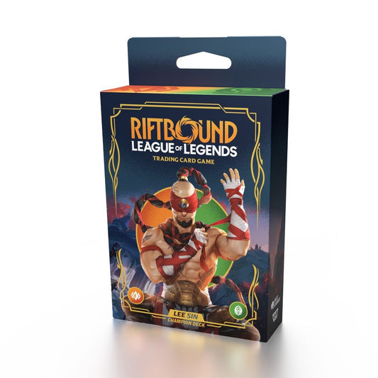 Riftbound: League of Legends TCG – Champion Deck Display – Set One: Origins – Lee Sin (Pre order Oct)
