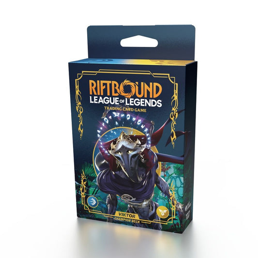 Riftbound: League of Legends TCG – Champion Deck Display – Set One: Origins – Viktor (Pre order Oct)