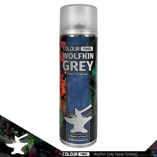 Colour Forge - Aerosol Spray Primer - Wolfkin Grey 500ml