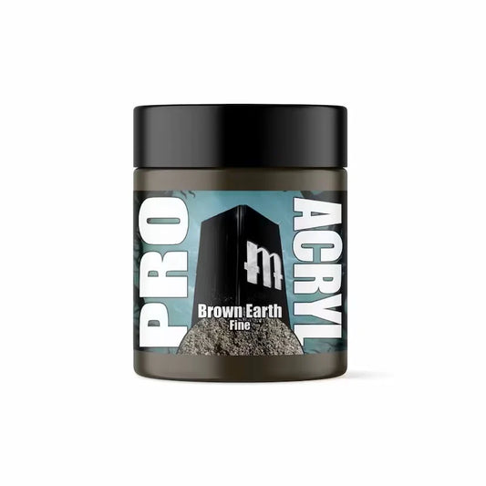 Pro Acryl Basing Textures - Brown Earth - FINE 120ml TUB (Runout)