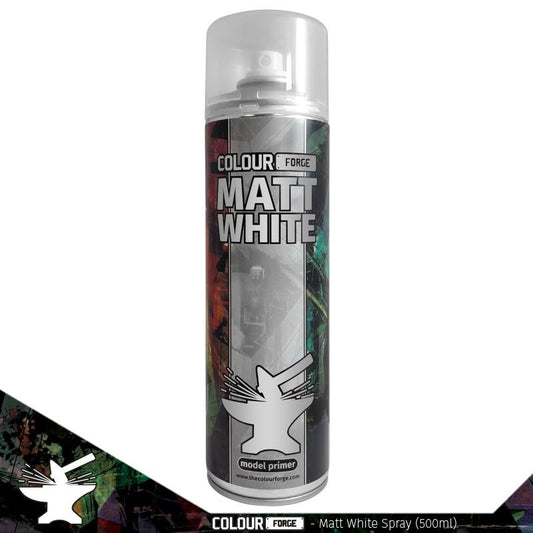 Colour Forge - Aerosol Spray Primer - Matt White 500ml