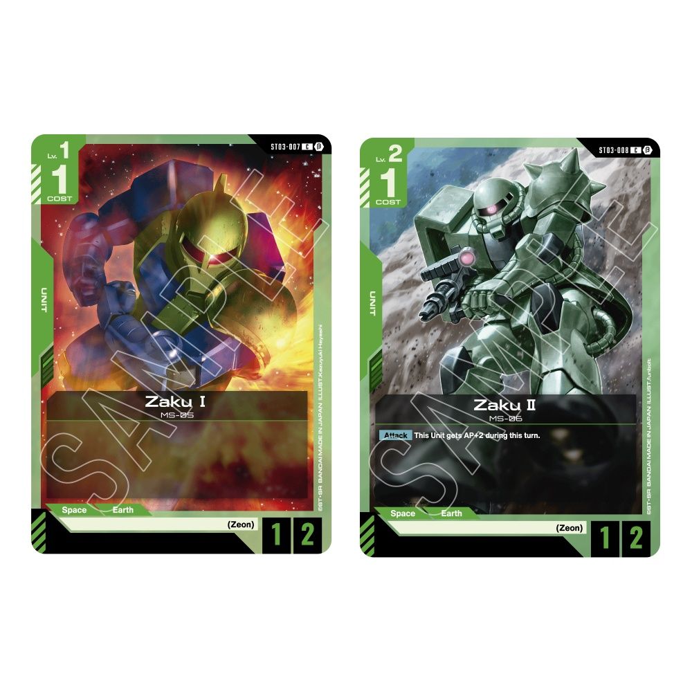 Gundam Card Game: Gundam Assemble Starter Set – Zeon's Rush (Pre order ETA 11th July)