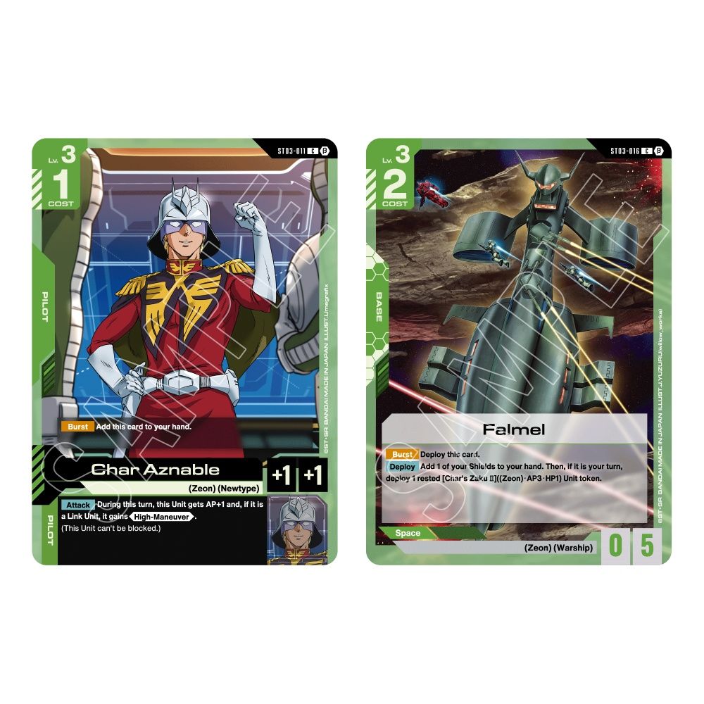 Gundam Card Game: Gundam Assemble Starter Set – Zeon's Rush (Pre order ETA 11th July)