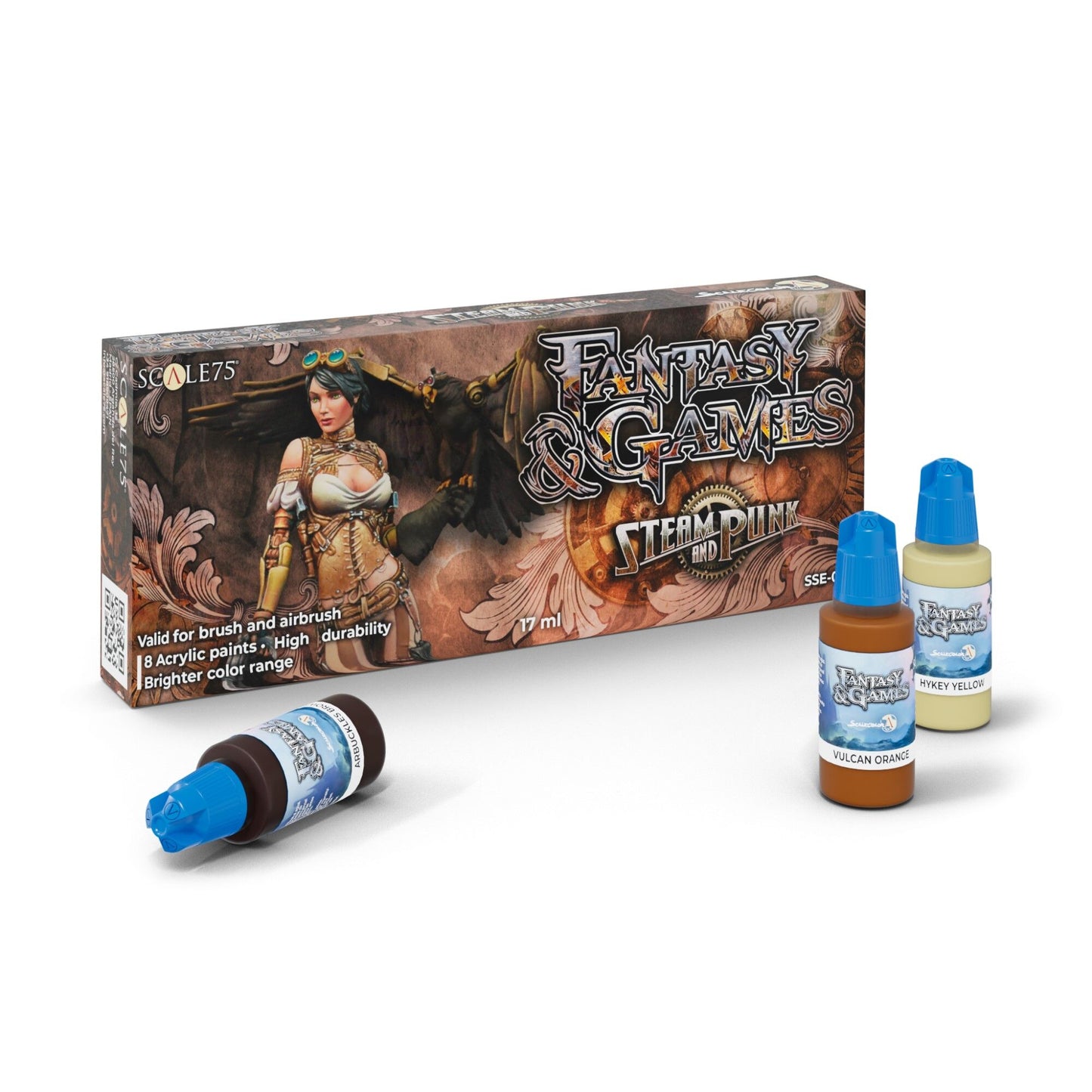 Steam And Punk Paint Set: Fantasy Colours 17mL acrylic (runout sale)