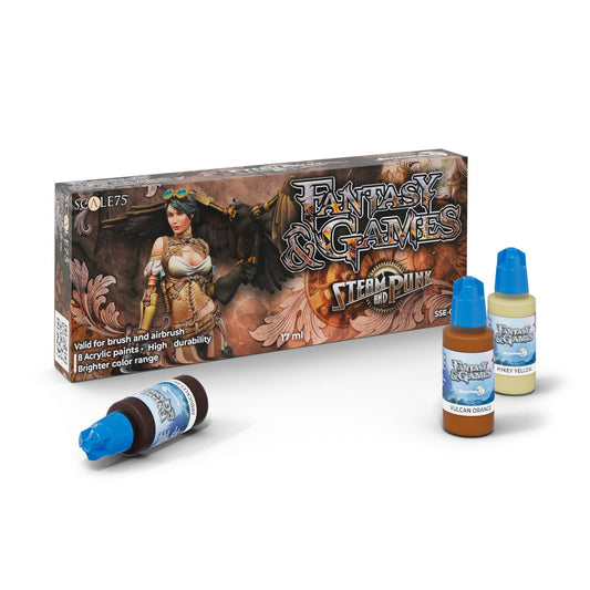 Steam And Punk Paint Set: Fantasy Colours 17mL acrylic (runout sale)