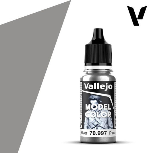 Vallejo Model Colour - 195 Silver 18ml