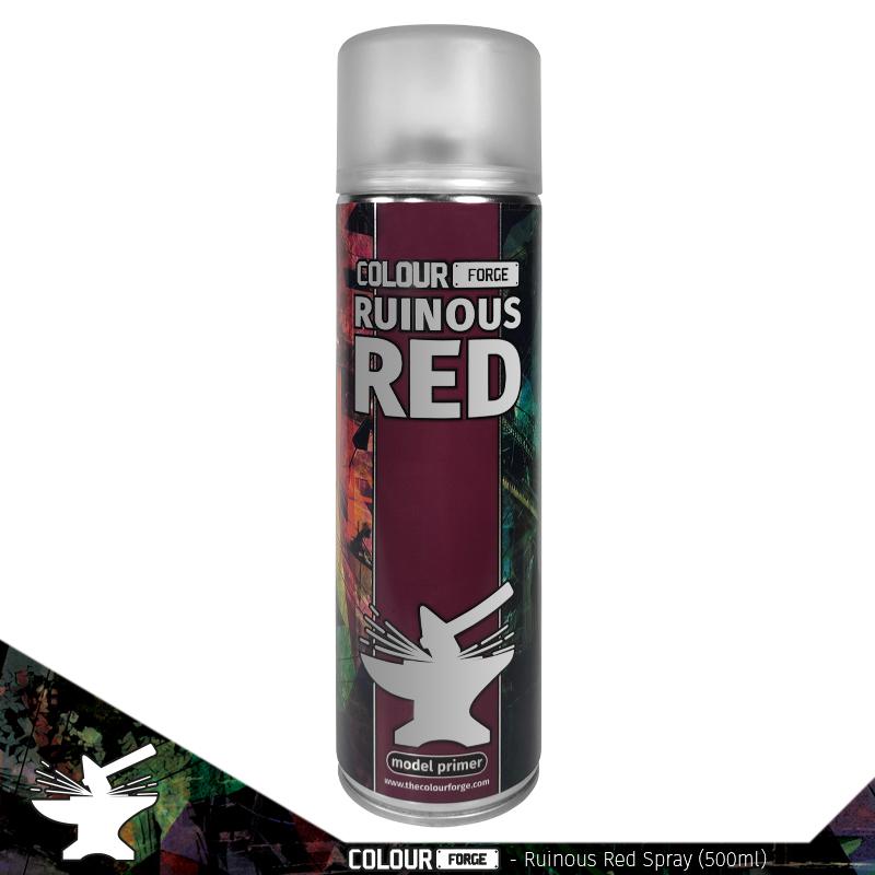 Colour Forge - Aerosol Spray Primer - Ruinous Red 500ml