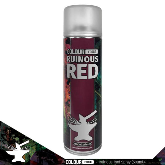 Colour Forge - Aerosol Spray Primer - Ruinous Red 500ml