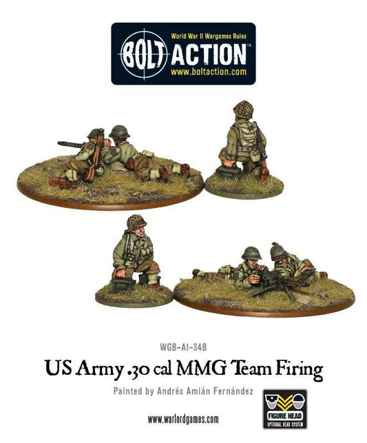 US Army 30 Cal MMG team firing (Special Order)