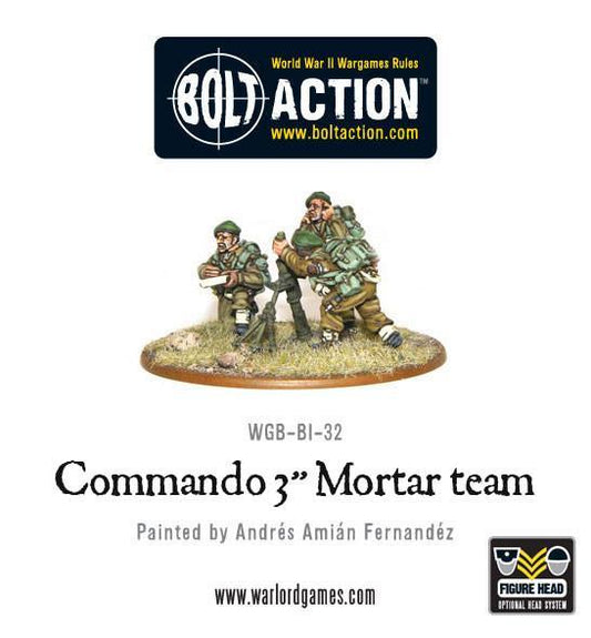 British Commando 3" Mortar Team (Blister)