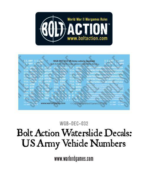 US vehicle numbers decals