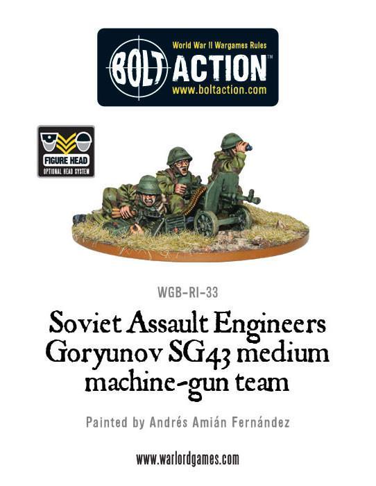 Soviet Assault Engineers SG43 MMG team (Special Order)