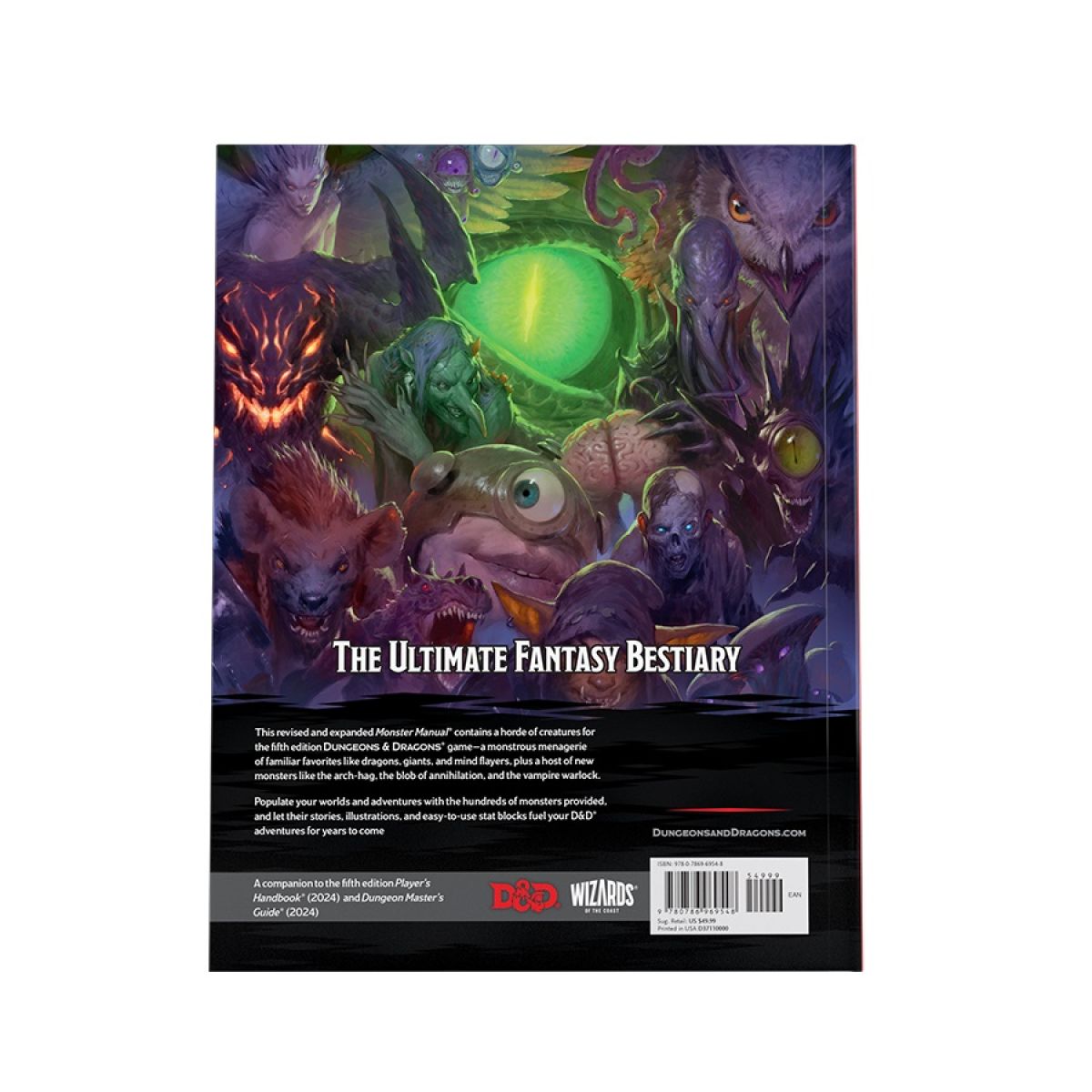 D&D 2024 Monster Manual (Pre Order ETA 10 JAN 2025)