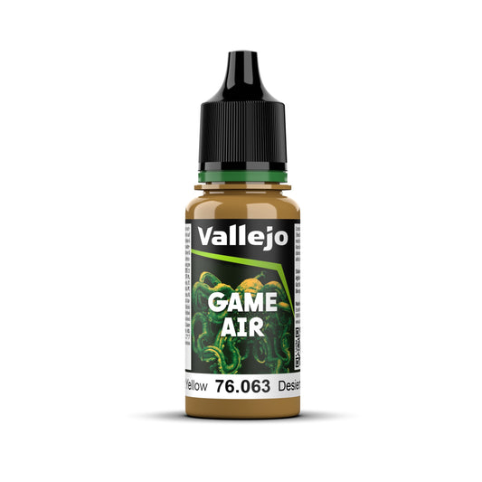 *New* Vallejo Game Air - 39 Desert Yellow 18 ml