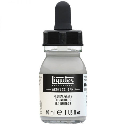 Liquitex Inks - Neutral Grey Value 5/Mixing Grey 30ml