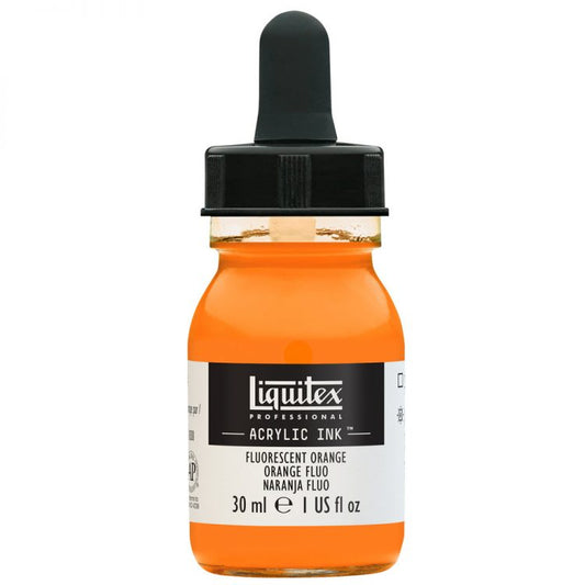 Liquitex Inks - Fluorescent Orange 30ml