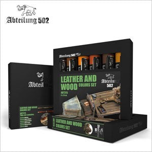 Leather and Wood Paint Set