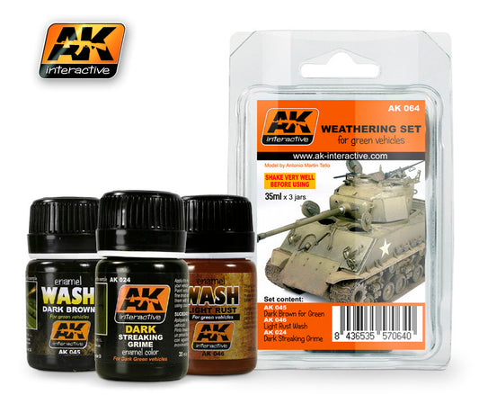 AK-064 Weathering for Green Vehicles