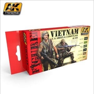 AK-3200 Vietnam U.S Green and Camoflage Colours Set (discontinued)
