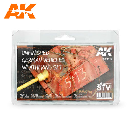 AK-4176 Unfinished German Vehicles Weathering Set (discontinued)