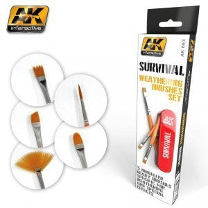 AK-663 Survival Weathering Brushes Set