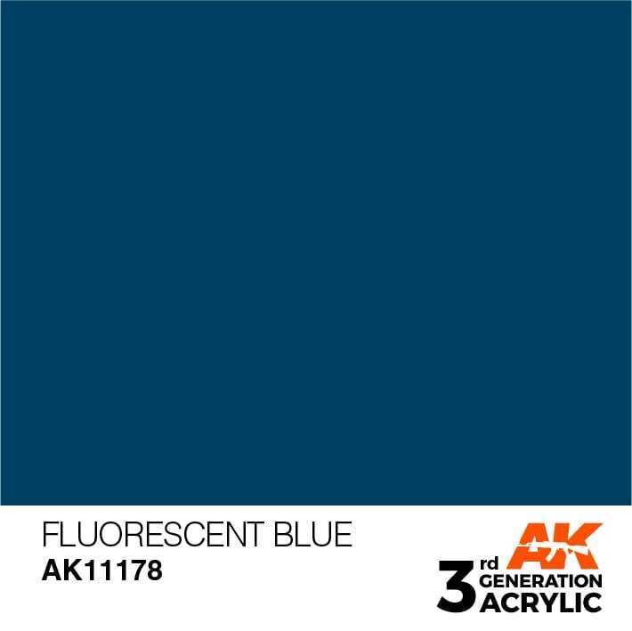 Fluor Blue Color AK Interative Fluorescent Blue 17ml hobby paint – The Combat Company
