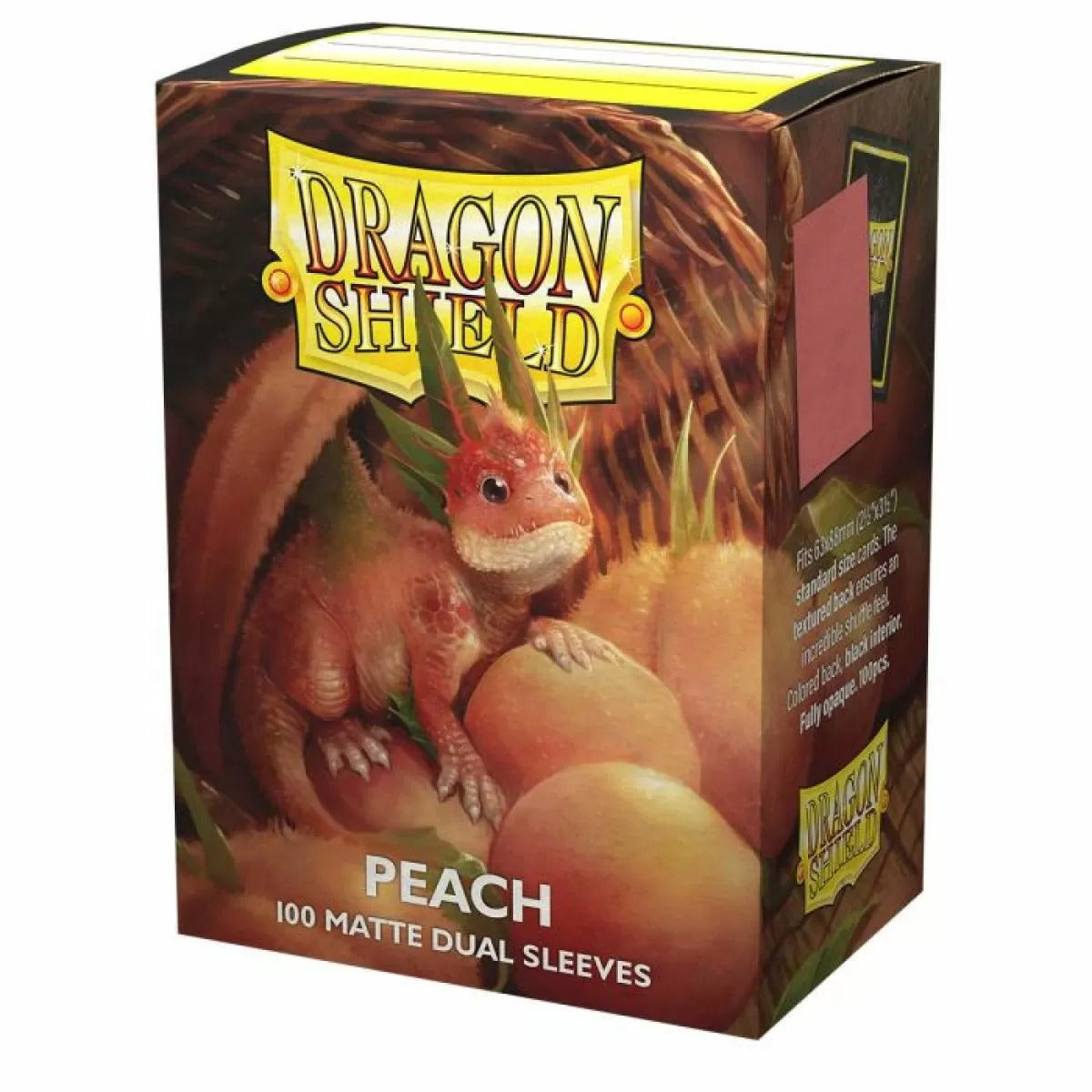 Sleeves - Dragon Shield - Box 100 - Standard Size Dual Matte Peach