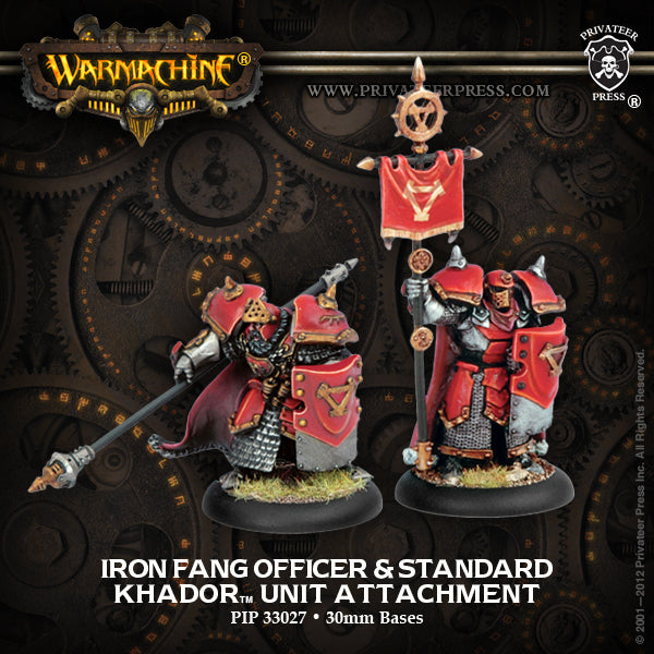 Iron Fang Pikemen Officer and Standard Bearer Unit Attachment