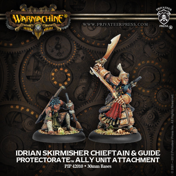 Idrian Skirmisher Chieftain and Guide Unit Attachment