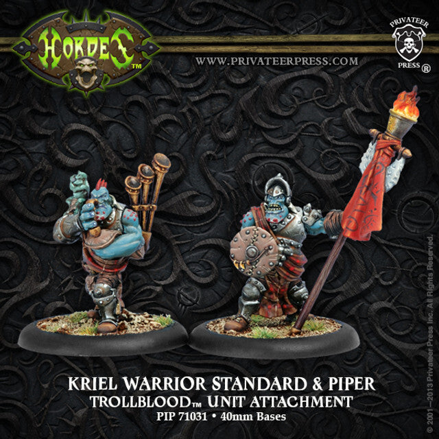 Kriel Warrior Standard Bearer & Piper