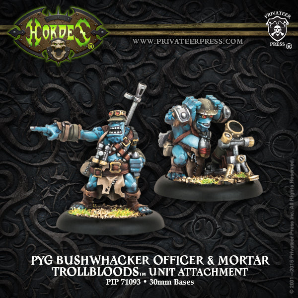 Pyg Bushwhacker Officer & Mortar Unit Attachment