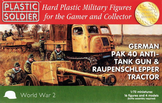 German Pak 40 and Raupenschlepper Tractor