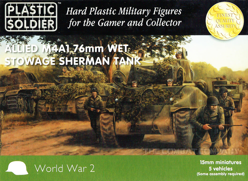 Allied M4A1 76mm Wet Stowage Sherman Tank (5pcs)