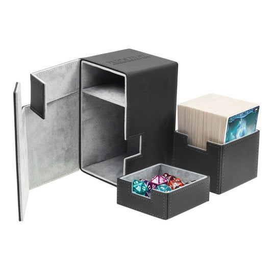 Ultimate Guard Flip n Tray Deck Case 100+ Standard Size XenoSkin Black Deck Box