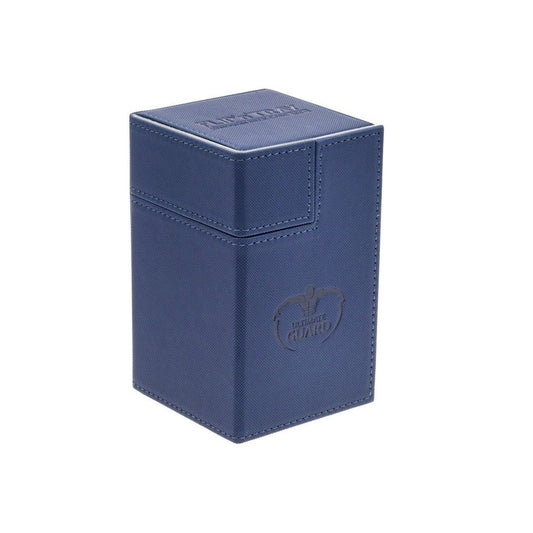 Ultimate Guard Flip n Tray Deck Case 100+ Standard Size XenoSkin Blue Deck Box