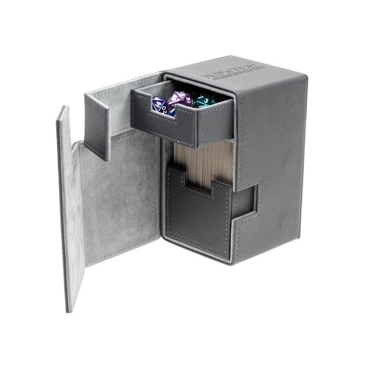 Ultimate Guard Flip n Tray Deck Case 100+ Standard Size XenoSkin Grey Deck Box