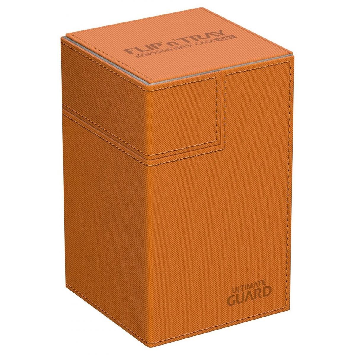 Ultimate Guard Flip n Tray Deck Case 100+ Standard Size XenoSkin Orange Deck Box