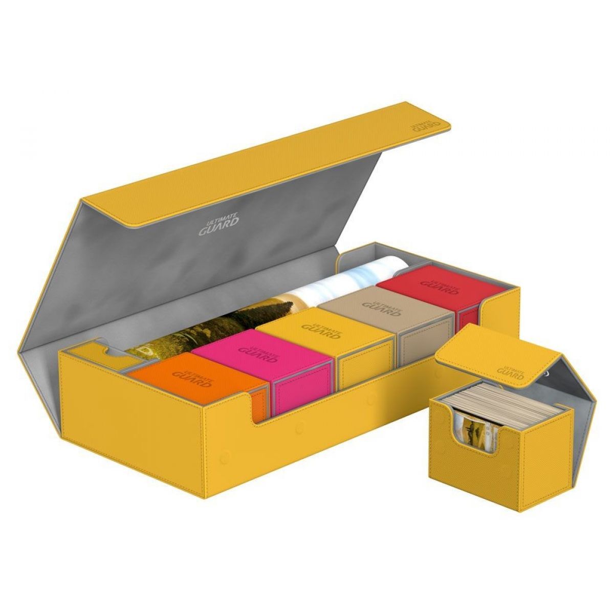 Ultimate Guard Superhive 550+ Standard Size XenoSkin Yellow Deck Box