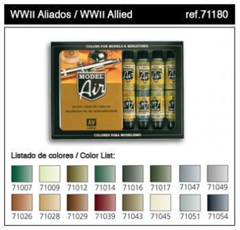 WWII Allied Colour Set - 16pcs