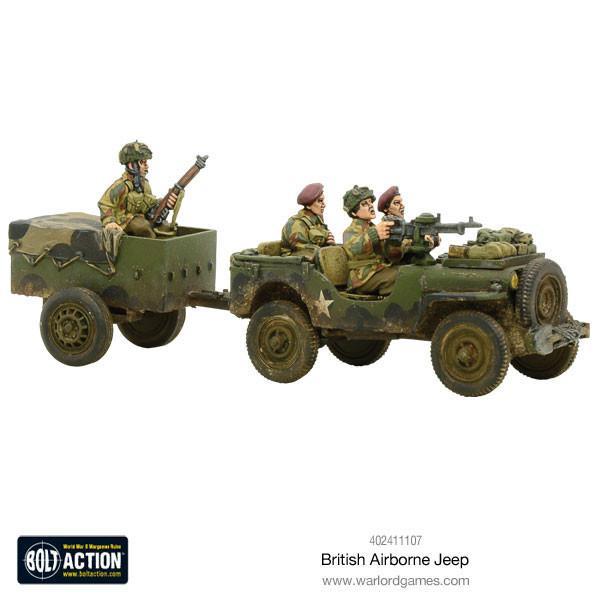 British Airborne Jeep & Trailer