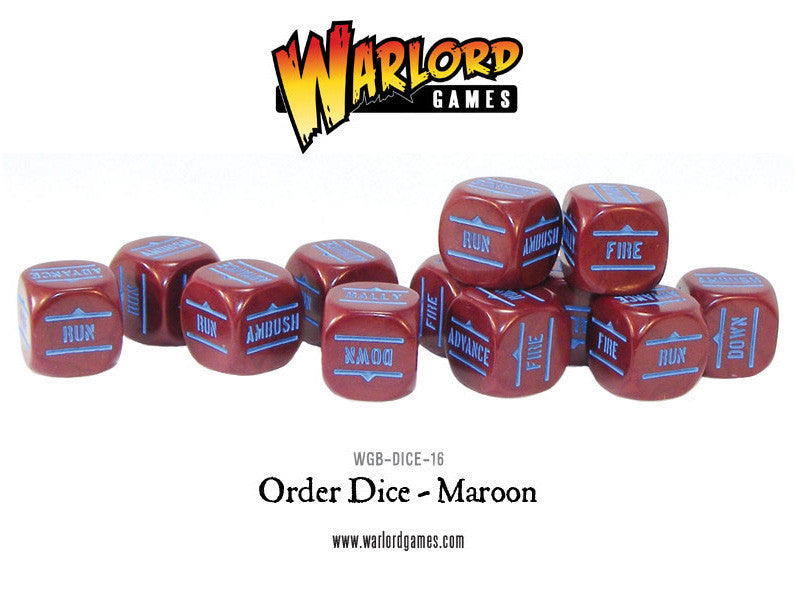 Order Dice - Maroon