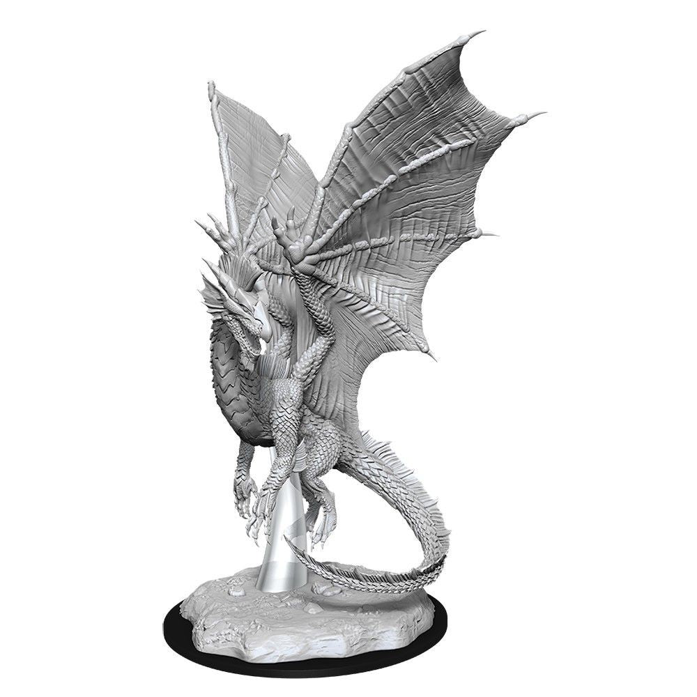 D&D Nolzurs Marvelous Unpainted Miniatures Young Silver Dragon 5e – The ...