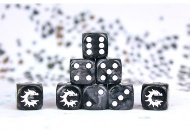 Conquest Logo on Black Dice