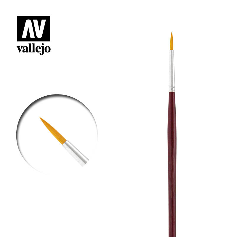 Vallejo Brushes - Detail - Round Synthetic Brush N0. 1